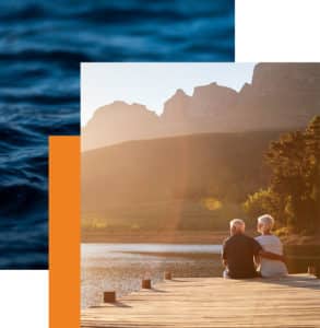 Retired couple on vacation